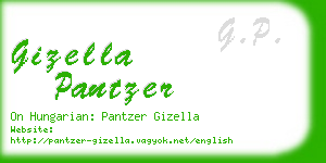 gizella pantzer business card